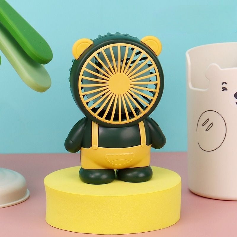 Cute bear handheld fan