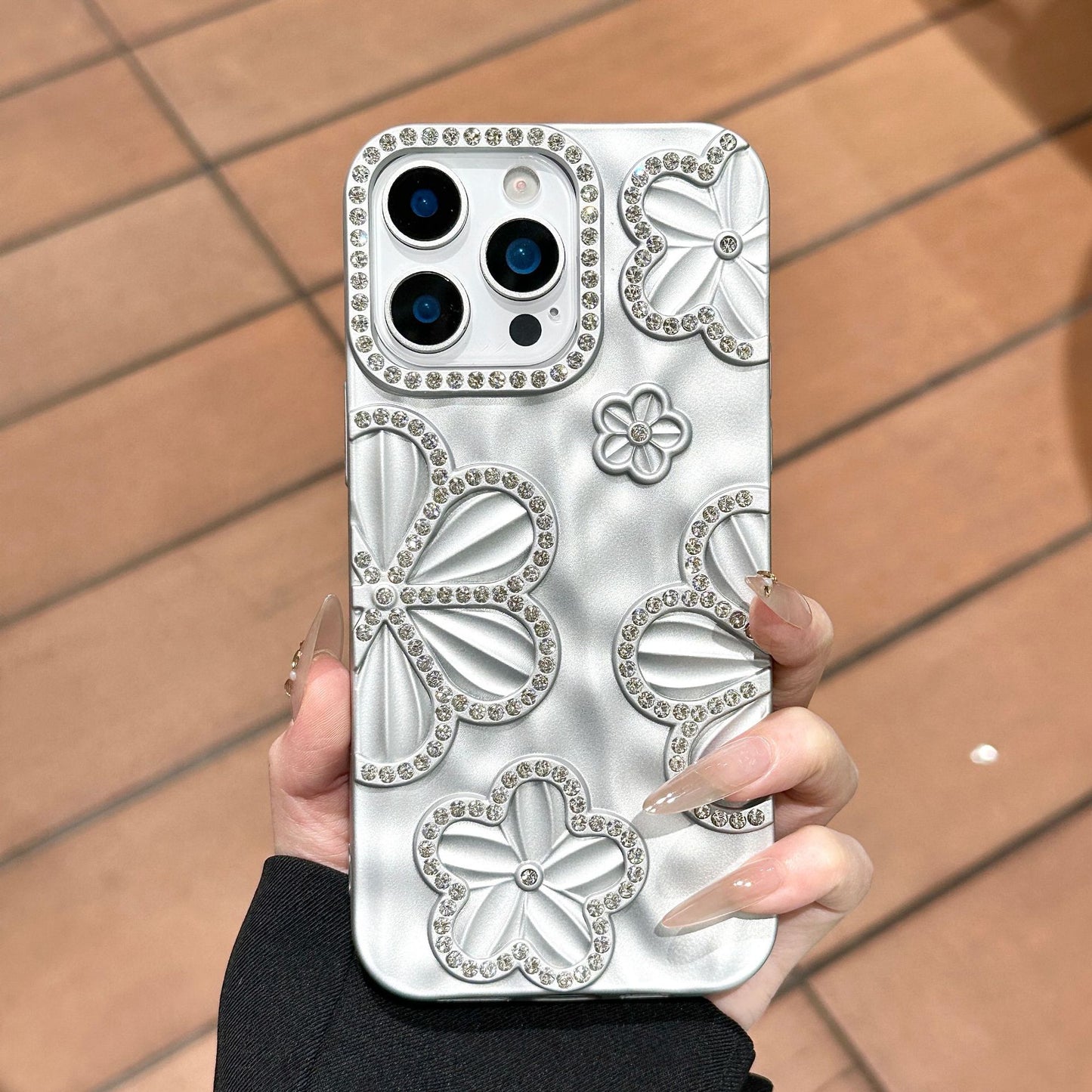 Flower Diamond Apple Phone Case
