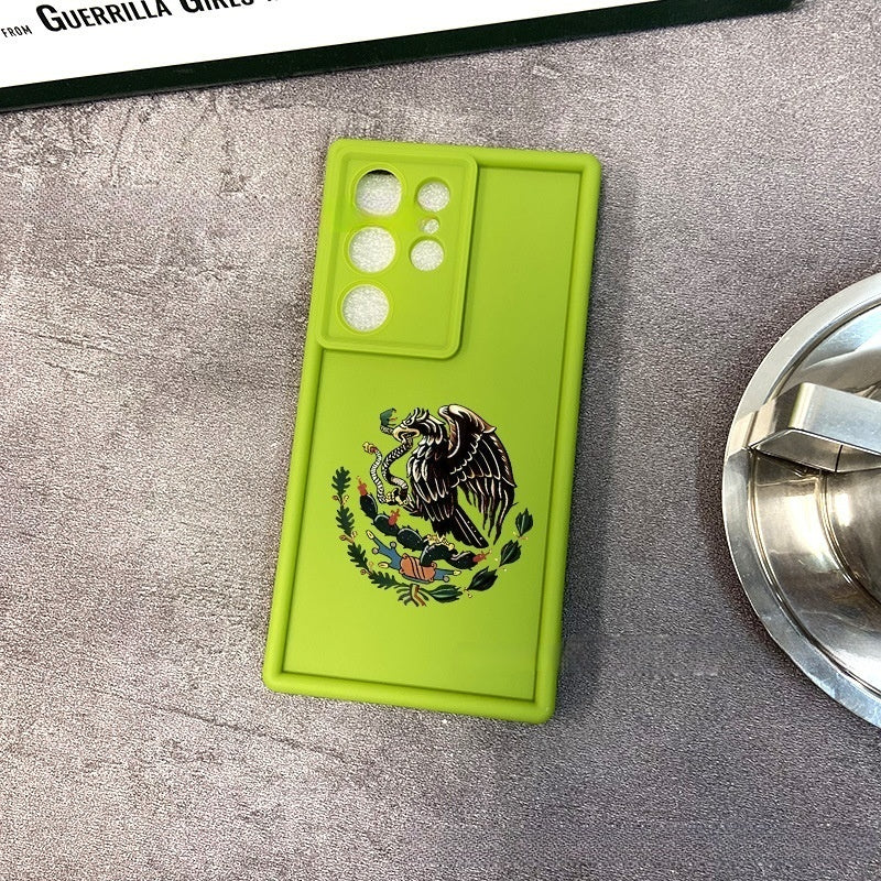 Silicone patterned eagle Samsung phone case