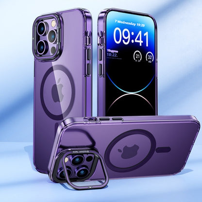 Transparent magnetic contact lens holder anti-fall iPhone case