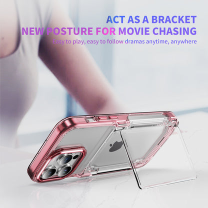 Flip Card Holder Transparent Apple Phone Case