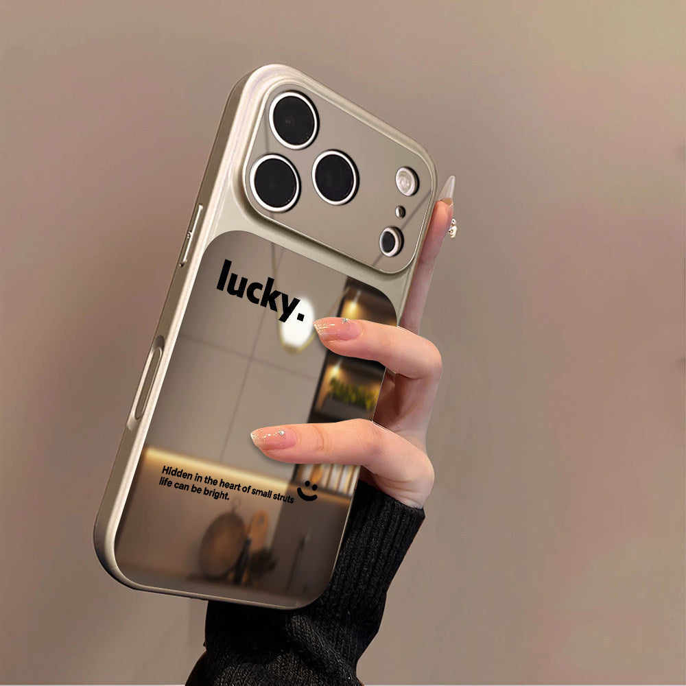 Lucky Smile Anti-Mirror Apple Phone Case