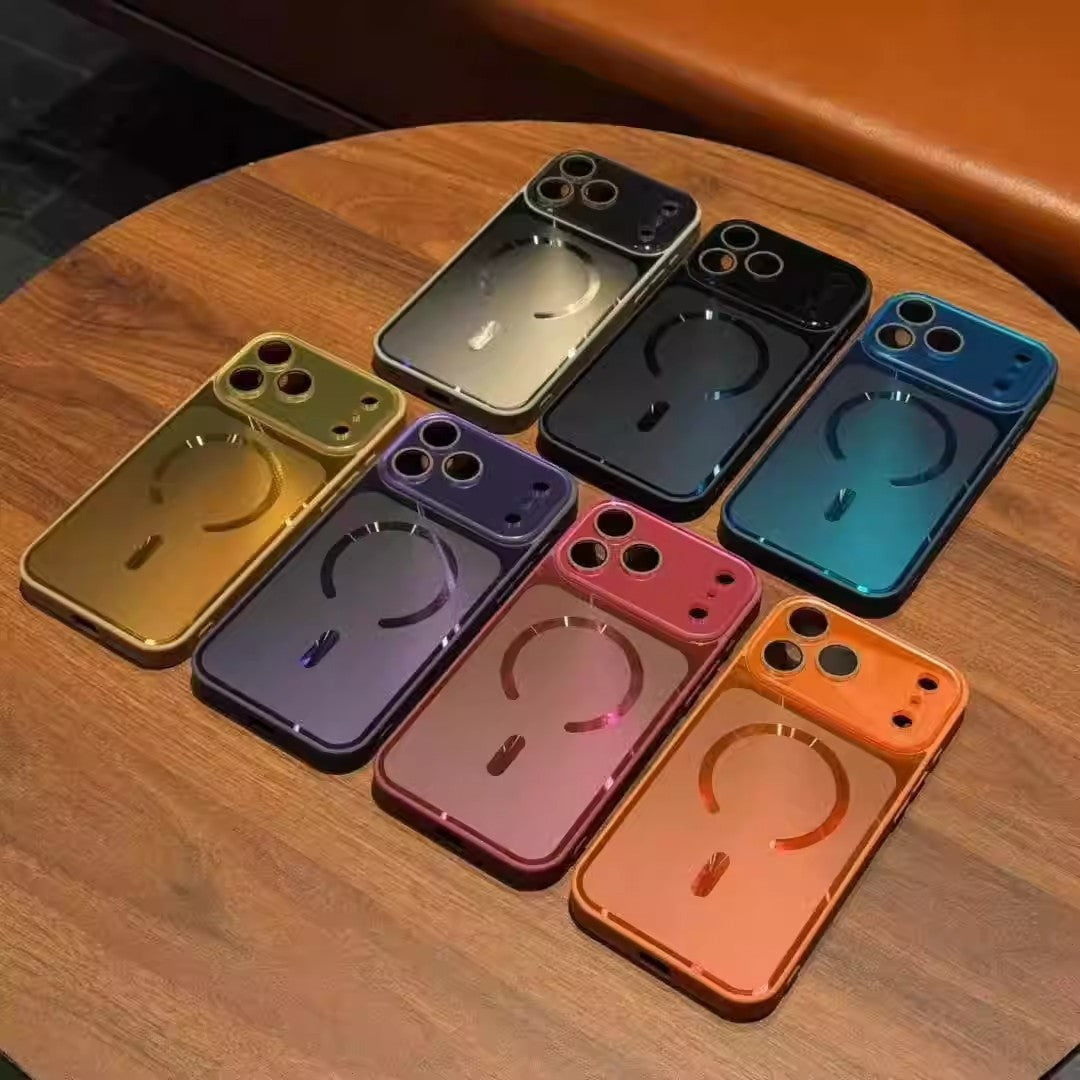 Magnetic Apple Phone Case with Glossy Finish