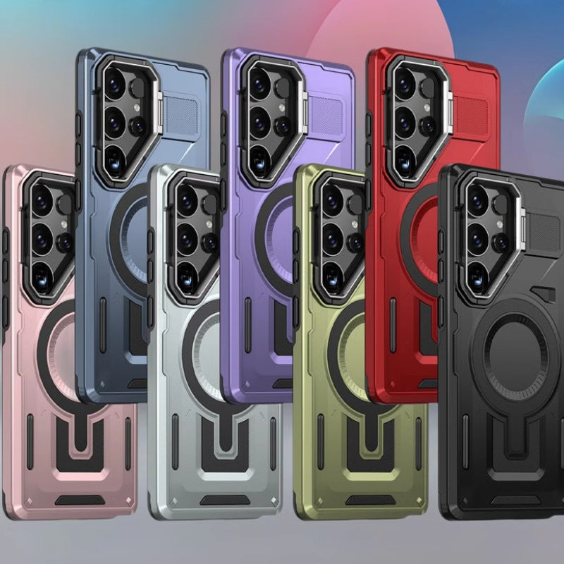 Superb Magnetic Lens Holder Samsung Phone Case