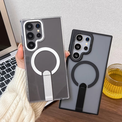 Matte Skin Feeling Magnetic Bracket Samsung Phone Case