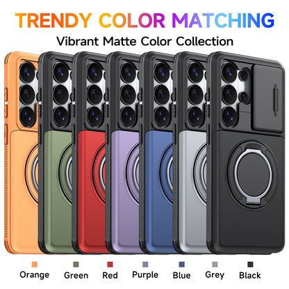 Starry Sky Sliding Window Card Holder Samsung Phone Case