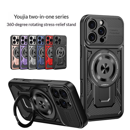 Youjia Rotating Stand Magnetic Apple Phone Case