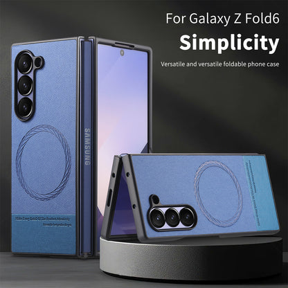 Magnetic leather fabric Samsung Z Fold phone case