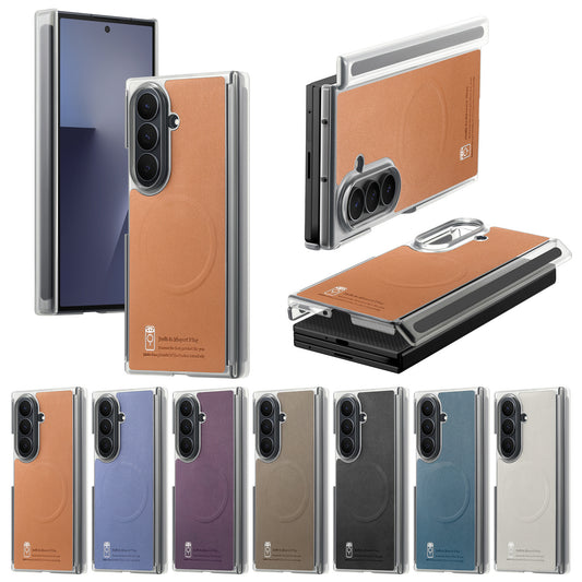 Luxury Leather Magnetic Samsung Z Fold Phone Case
