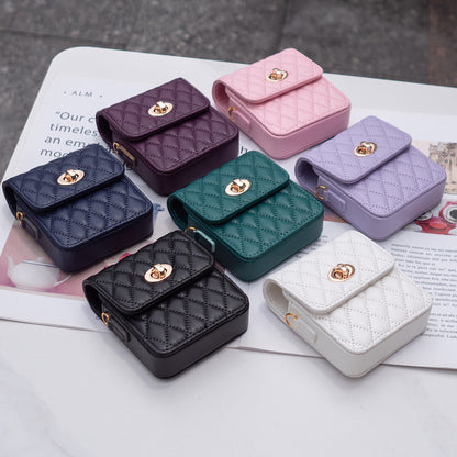 Samsung Z Flip Fashion Leather Case with String