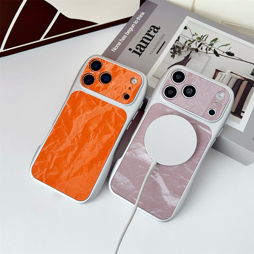 Glacier-patterned magnetic Apple phone case