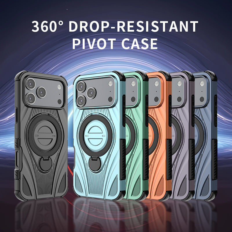 Star Ring Anti-drop Magnetic Stand Apple Phone Case