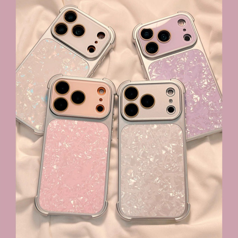Four-corner airbag anti-drop shell-pattern Apple phone case