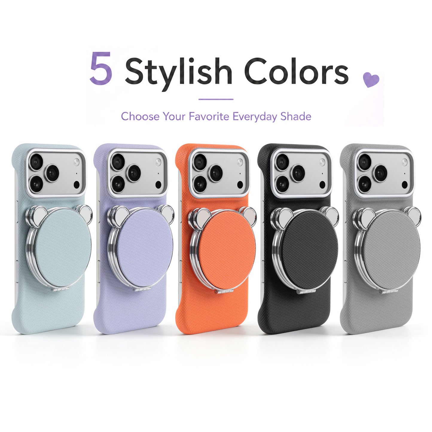 Magnetic Mini Makeup Mirror Apple Phone Case
