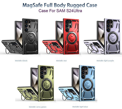 Golden Armor 2nd Generation Magnetic Stand Anti-drop Samsung Phone Case