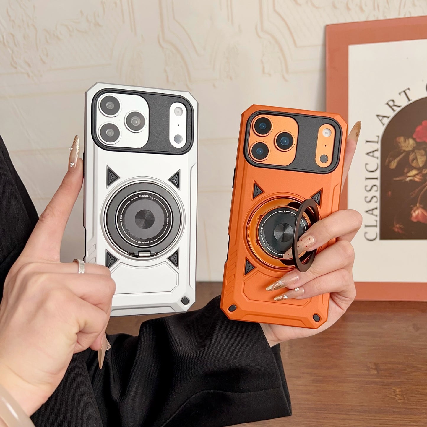 Mecha-inspired 2-in-1 magnetic Apple phone case