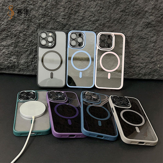 Eagle Eye Transparent Magnetic Apple Phone Case