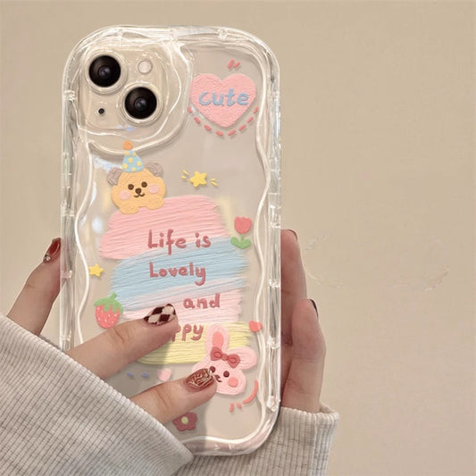 Transparent Creative Apple Phone Case