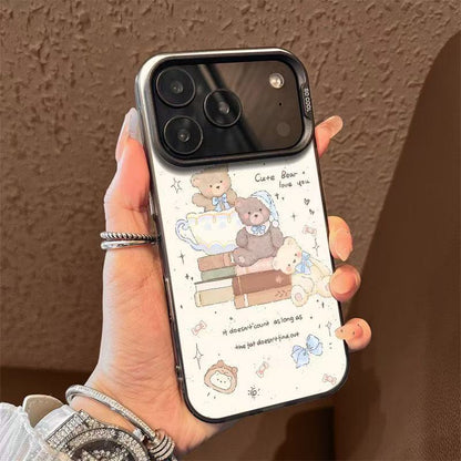 Cute Creamy Bear Anti-drop Apple Phone Case