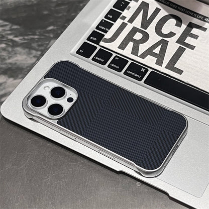 Carbon fiber texture borderless iPhone case