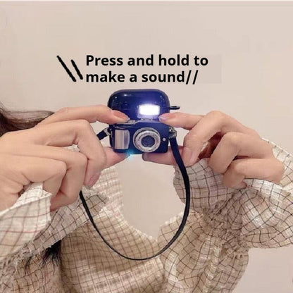 Retro Camera TPU Anti-drop Earphone Protective Case