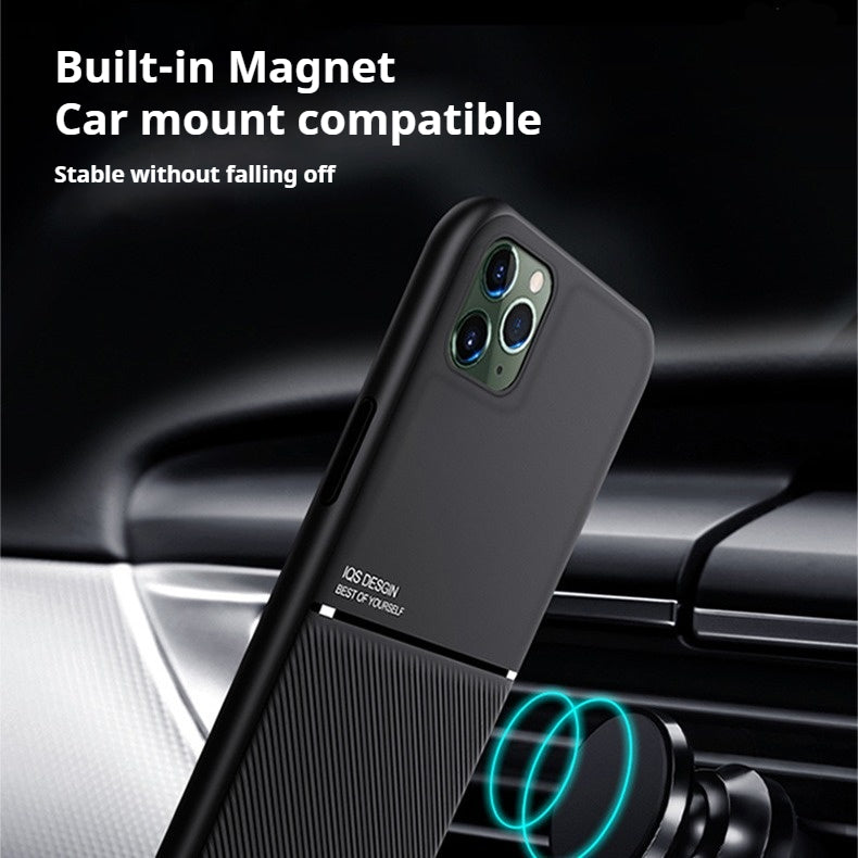Minimalist textured magnetic Apple phone case