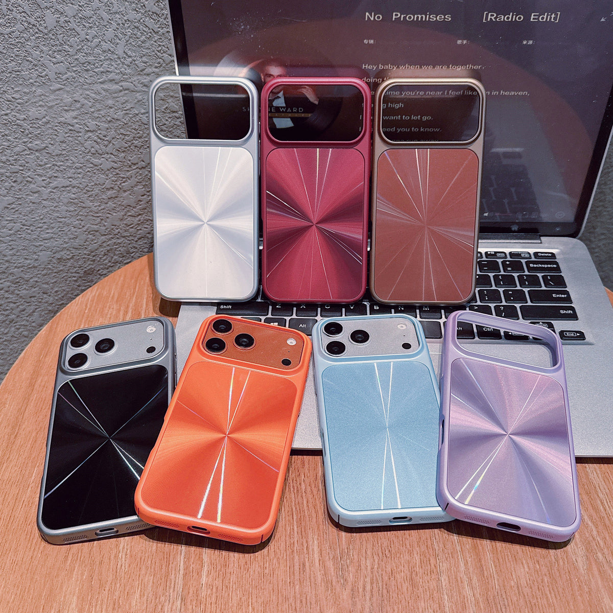 Aurora Laser Large-Cutout Back Panel iPhone Case