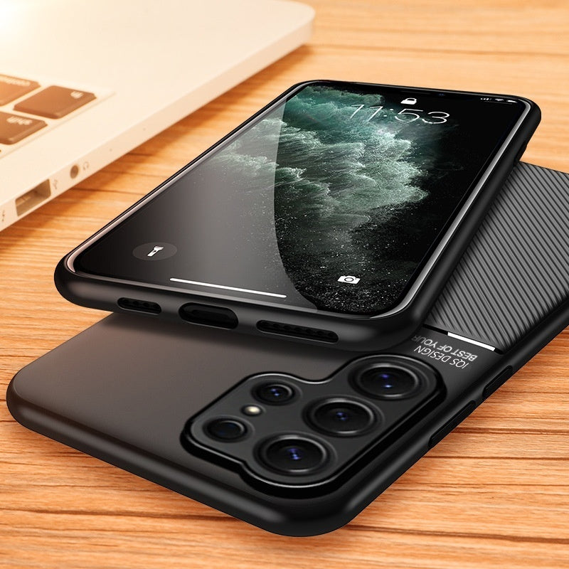 Minimalist textured magnetic Samsung phone case