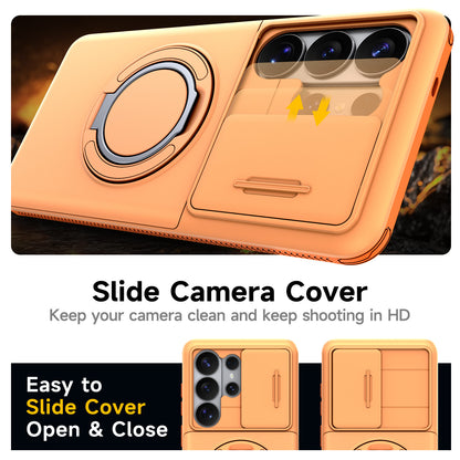 Starry Sky Sliding Window Card Holder Samsung Phone Case