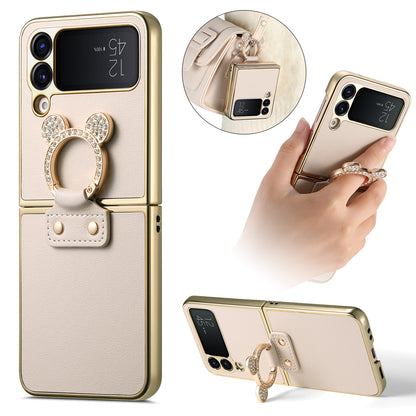 Electroplated diamond ring Samsung Z Flip phone case