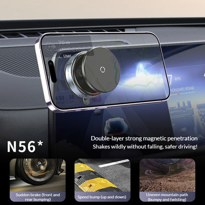 Car vacuum magnetic phone holder