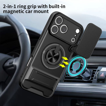 Anti-drop stand magnetic Apple phone case