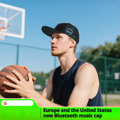 Wireless Bluetooth Music Headphones Baseball Cap