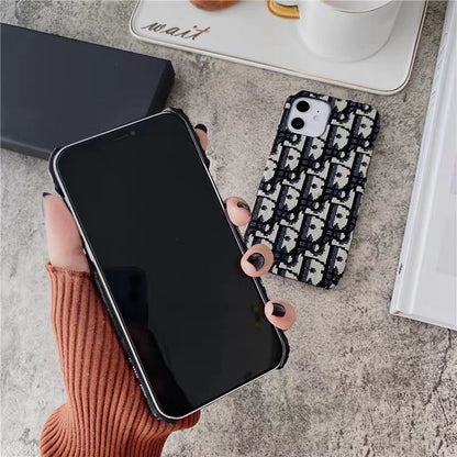 Fashion brand embroidered fabric iPhone case