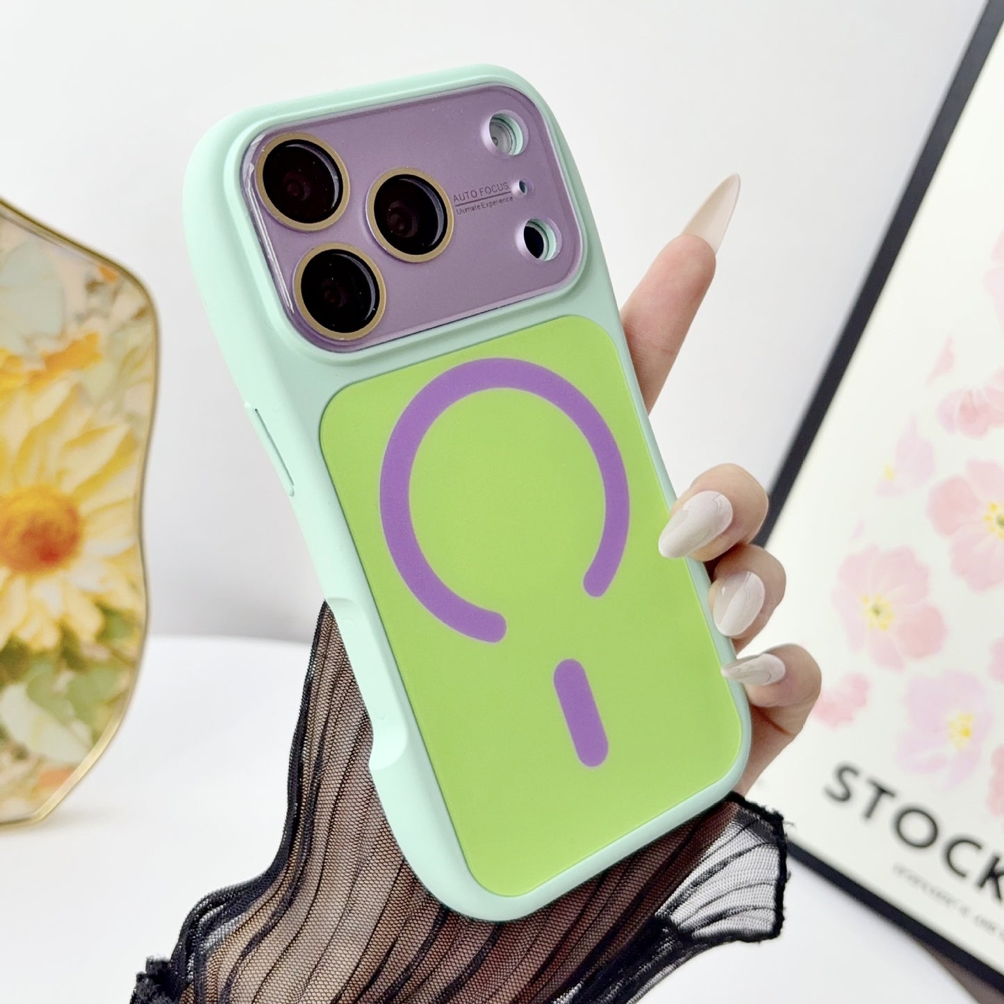 Slim Waist Liquid Magnetic Apple Phone Case