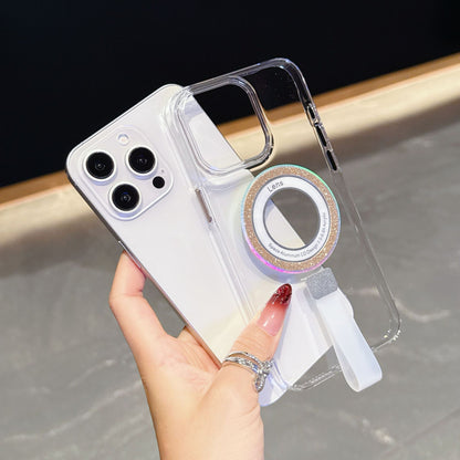 Transparent glitter magnetic iPhone case