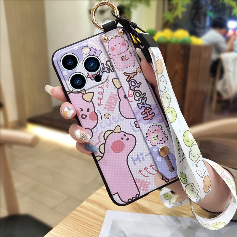 Cute Wrist-Strap iPhone Case with a Fresh Style