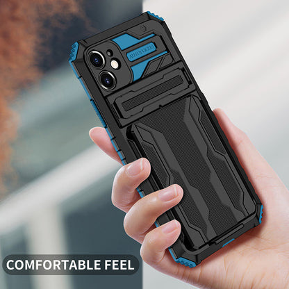 Card holder and drop-proof Apple phone case