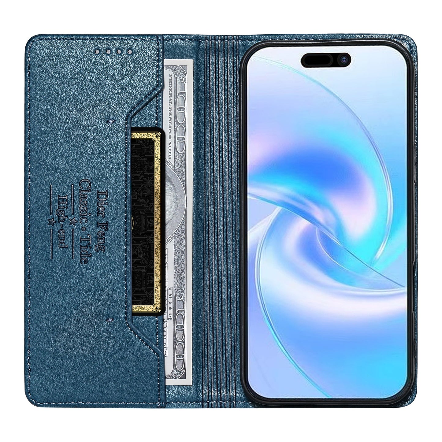 Flip SIM card slot leather case magnetic Apple phone case