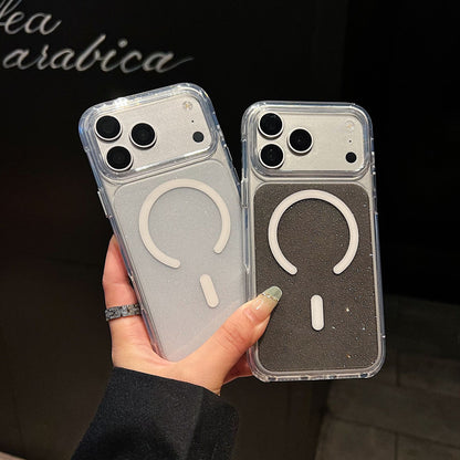 Crystal Glitter Magnetic Apple Phone Case