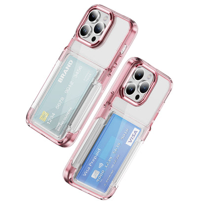 Flip Card Holder Transparent Apple Phone Case