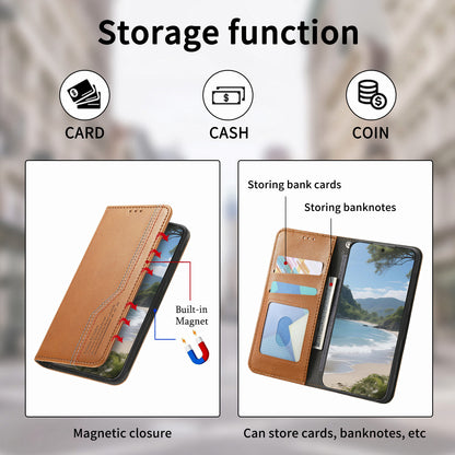 Business flip magnetic Apple phone case