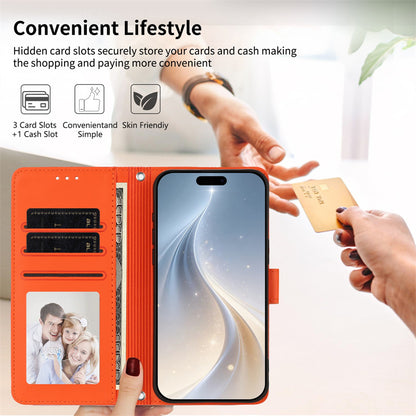Heart-shaped letter leather Apple phone case