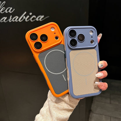Armor Shield Dot Pattern Magnetic Apple Phone Case