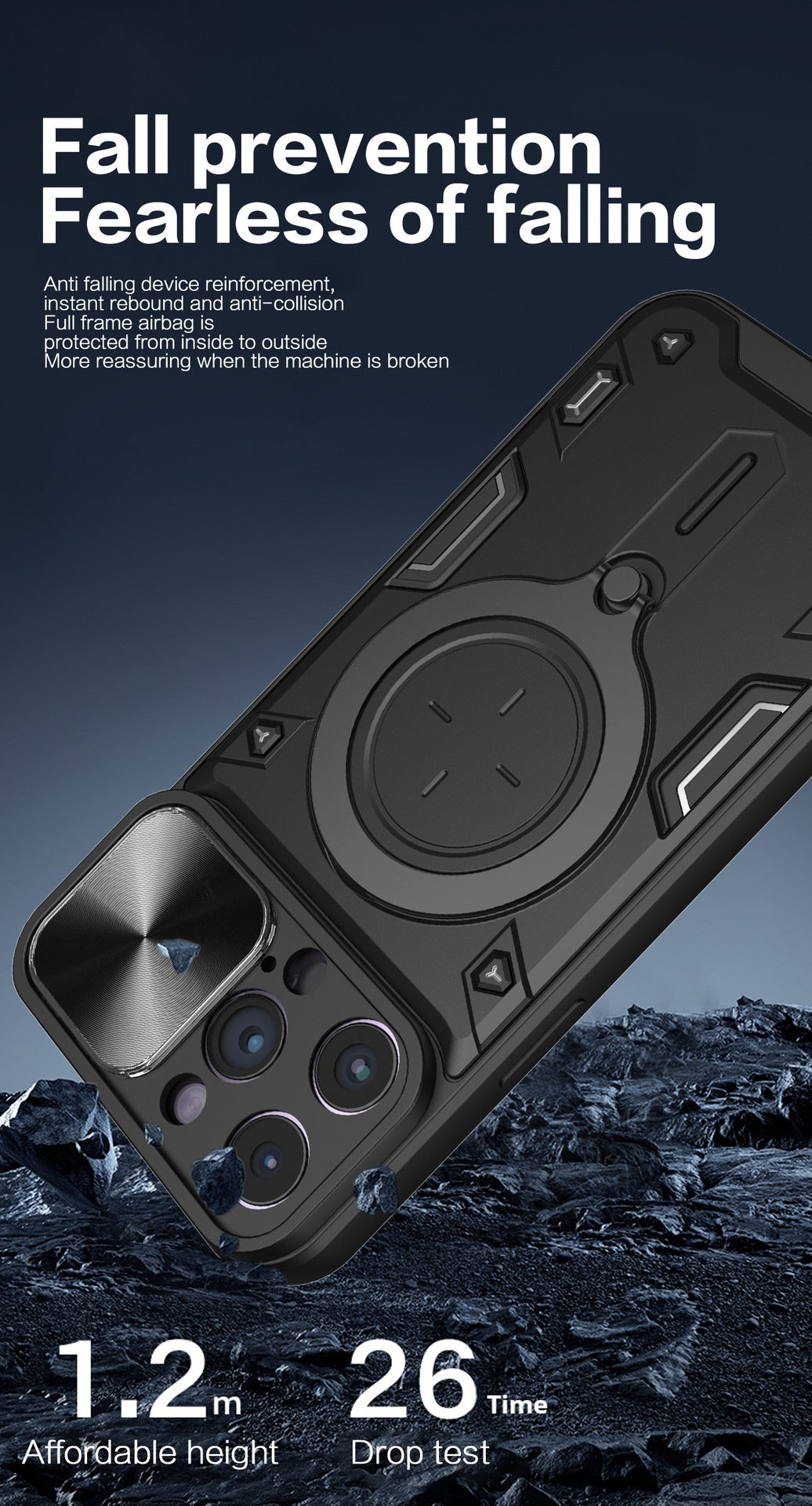 Window-mounted anti-drop magnetic Apple phone case