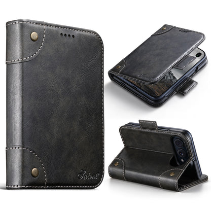 Folio-style card-holder leather case for iPhone Duo