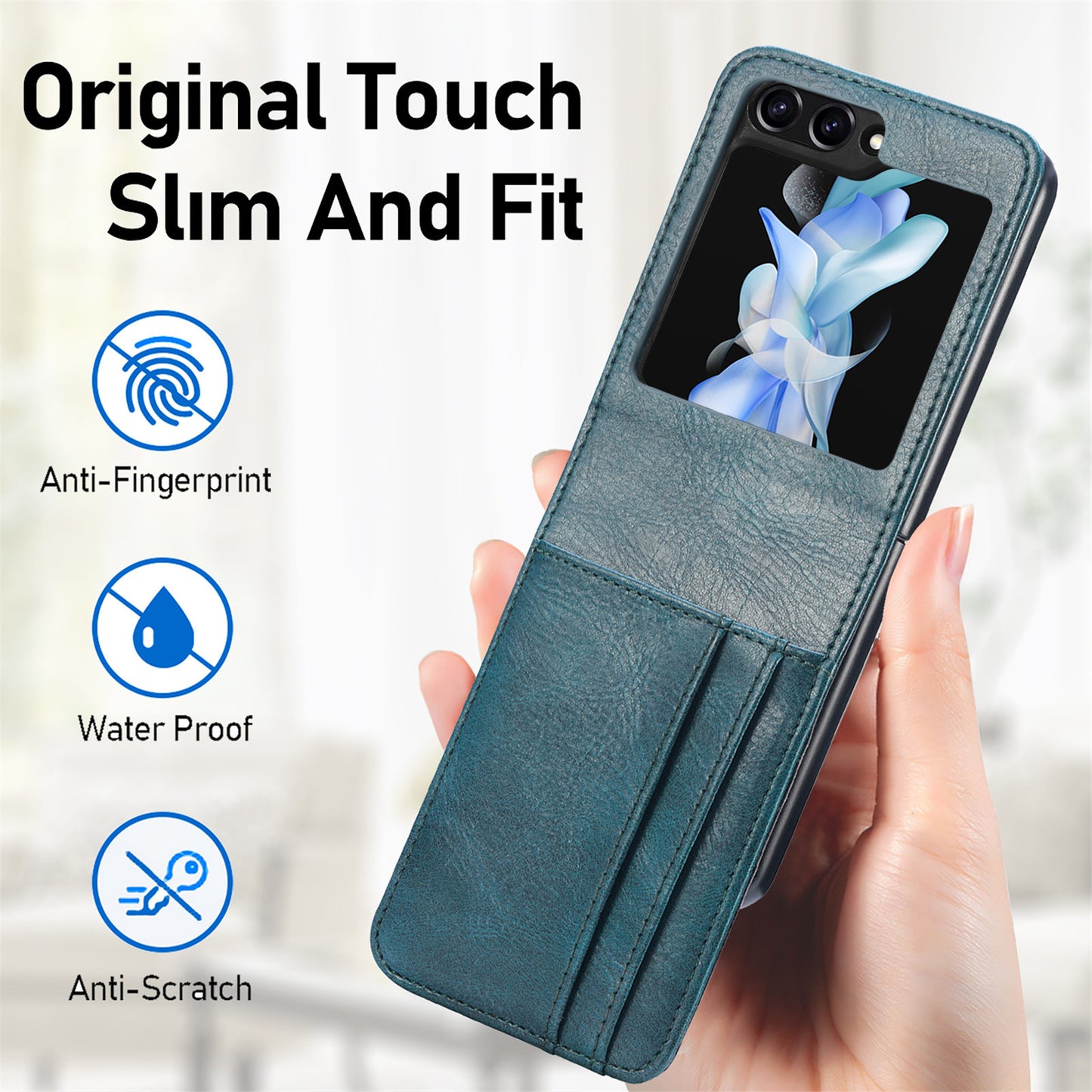 Business ZFlip folding conjoined multi-card protective case