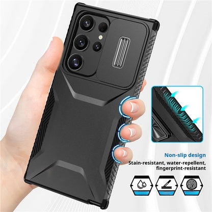 Lens-mounted window anti-drop Samsung phone case
