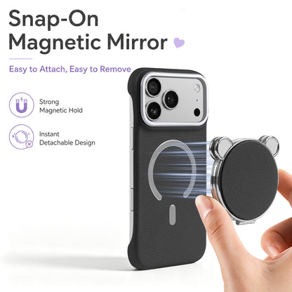 Magnetic Mini Makeup Mirror Apple Phone Case