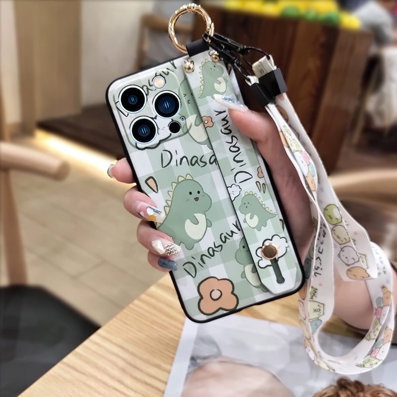 Cute Wrist-Strap iPhone Case with a Fresh Style
